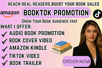 do audio book promotion book cover video amazon kindle tiktok video book trailer