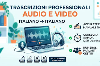 be your italian audio and video transcriber