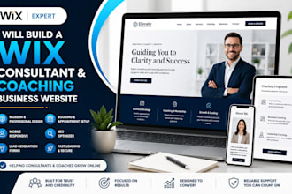 build a wix consultant and coaching business website