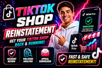 fix tiktok shop suspension, write tiktok appeal letter for tiktok reinstatement