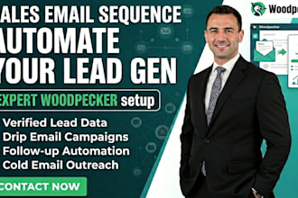 setup woodpecker cold email outreach lead generation system
