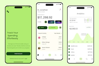 minimalist uiux for mobile app in figma