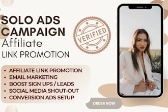 solo ads affiliate link promotion MLM leads affiliate marketing link traffic