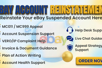 do ebay account reinstatement, ebay mc011 mc999 and indefinite ebay suspensions