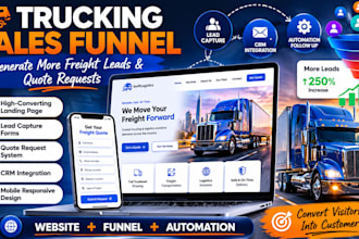 create a trucking logistics sales funnel that generates freight leads