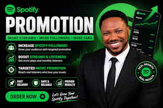 increase spotify followers and streams with targeted promotion