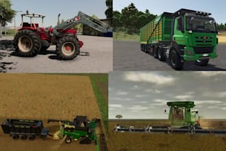 develop custom ats, ets2, truck simulator mods, farm simulator, fs22, fs25 track