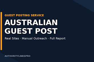 publish a guest post on australian websites with dofollow backlink
