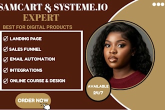 systeme io sales funnel,system io landing page,website,samcart