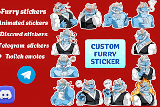 draw furry stickers pfp telegram stickers, animated stickers, sticker pack nsfw