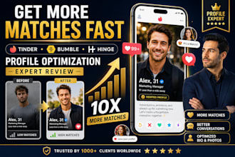 optimize your tinder, bumble and hinge dating profile for more matches