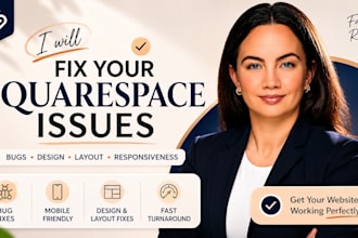 fix squarespace website errors, forms, navigation and layout issues