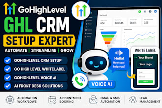 setup gohighlevel crm go high level white label gohighlevel voice ai front desk