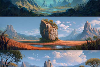 paint an environmental concept art