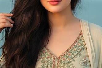 be create realistic fashion photo model image