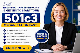 register your nonprofit and get ein to start your 501c3 organization fast