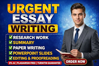 write urgent essay writing on any topic fast delivery