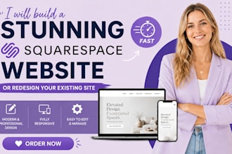 build a stunning squarespace website or redesign your existing site fast