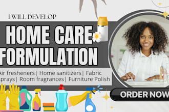 create home care formulation, kitchen cleanser, air freshener, cleaning product