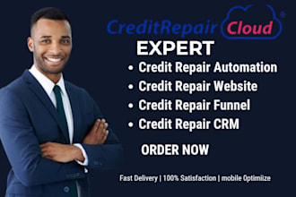 build credit repair cloud, website, automation, lead funnel, credit repair va