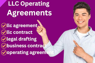 draft llc operating agreement for single member and multi member llc