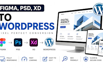 figma to wordpress psd to wordpress xd to wordpress wordpress developer