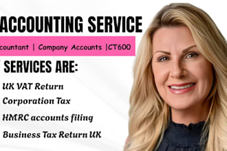prepare uk company account, corporation tax ct600, vat return filing