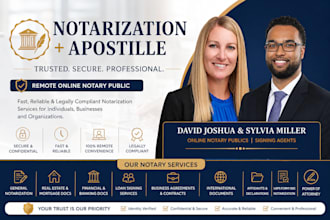 provide secure remote online notary public and notarization service