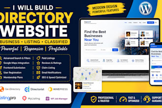 create business directory website via geodirectory and other