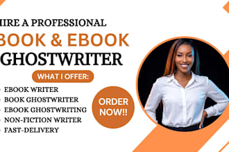 be your nonfiction ebook ghostwriter self help book ghostwriter