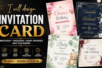 design editable birthday invitation cards in canva