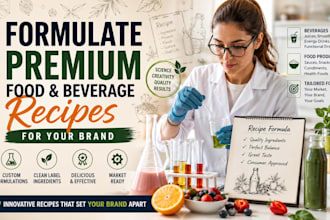 custom formulas for food  beverage brands