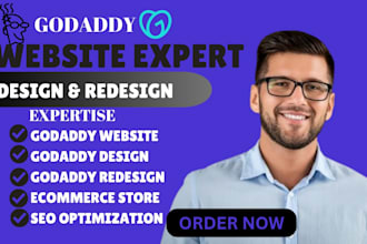 design godaddy website godaddy website redesign  SEO optimization ecommerce