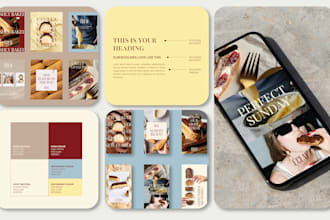 a  social media guidelines with editable templates