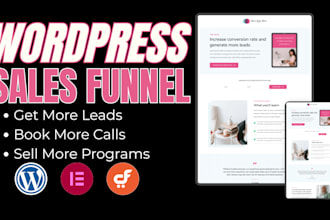 build a sales funnel for coach on wordpress