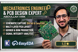design schematics and pcb layout with gerber files and bom