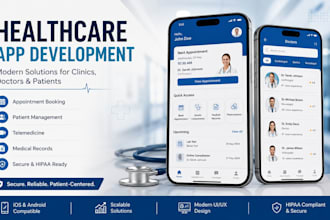build hippa compliant telehealth telemedicine dental healthcare website and app