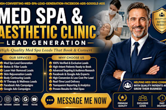 generate high converting med spa clients with facebook ads and google ads