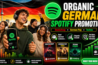 organic spotify music promotion for deutschrap, german pop, and techno