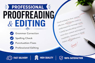 correct grammar, spelling, and punctuation errors