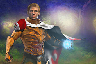 draw fantasy concept art character and dnd digtial painting portrait illustation