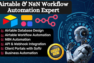 setup airtable database n8n automation airtable automation airtable softr expert