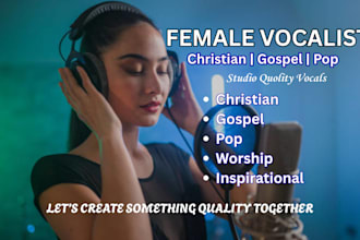 be your female contemporary worship afro gospel praise vocalist