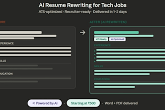 rewrite your tech resume using ai for ats and recruiters