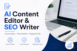 write and edit high quality ai assisted content for you