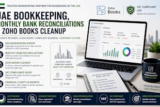 manage uae bookkeeping bank reconciliations and zoho books records cleanup