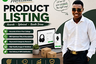 do professional shopify product listing