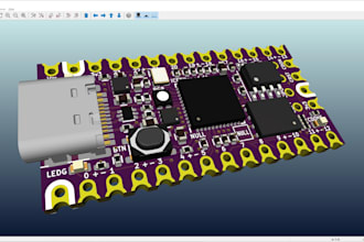 create custom pcb design, electronic hardware prototype for esp32 esp8266 stm32
