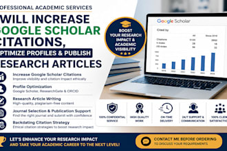 increase google scholar citation,backdate citation and publish research articles