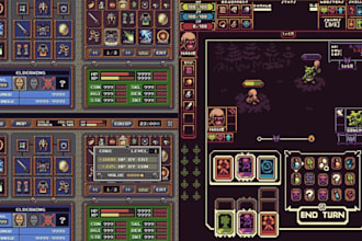 do pixel art icon an props pixel sprite sheet animation pixel game art UI design